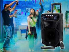 Manta SPK5021 PRO FONOS prenosni KARAOKE zvočnik, Bluetooth, TWS, črn