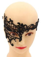 Northix Glamurozna in čutna maska za oči - Masquerade - črna 