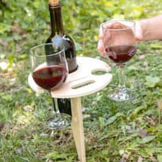 Northix Prenosna vinska miza za uporabo na prostem 