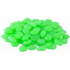 Northix 100x svetlečih okrasnih kamnov - zelenih 