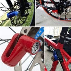 Northix Ključavnica zavornega diska za kolesa in motorje - rdeča 