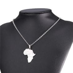 Northix U7 Afriška ogrlica - srebrna 