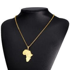 Northix U7 Afriška ogrlica - zlata 