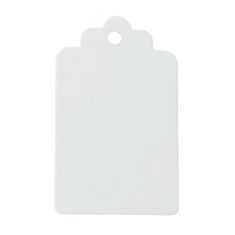 Northix 100x papirnatih nalepk - bele 