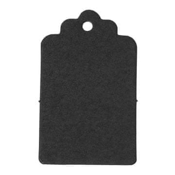 Northix 100x papirnatih nalepk - črne