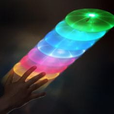Northix Frizbi z LED osvetlitvijo - 7 barv 