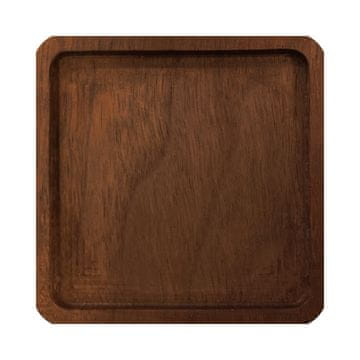 Northix Podstavek za podstavke, temni les - kvadrat - št. 3