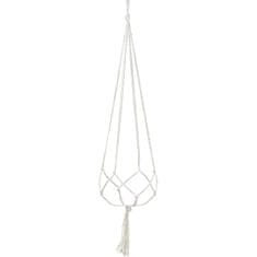 Northix Viseča košara z makrame vozlanjem - 90 cm 
