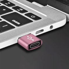 Northix USB-C brezžični na USB-A adapter - roza 