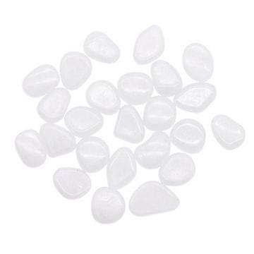 Northix 25x kamnov za dekoracijo, ki absorbirajo svetlobo - beli