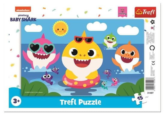 Baby Shark Puzzle - Happy Sharks 15 kosov