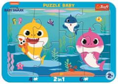 Trefl Baby puzzle Baby Shark: Happy Sharks 2v1, 10 kosov