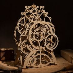 Robotime 3D Lesena mehanska sestavljanka z urnim mehanizmom