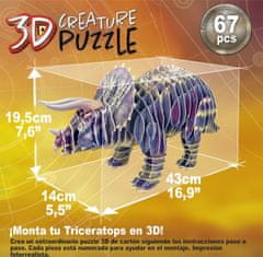 Educa 3D sestavljanka Triceratops 67 kosov