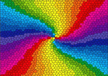 ENJOY Puzzle Stained glass rainbow explosion 1000 kosov