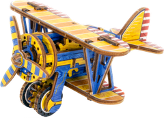 Wooden city 3D puzzle Biplane omejena izdaja 65 kosov