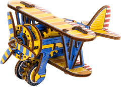 Wooden city 3D puzzle Biplane omejena izdaja 65 kosov