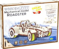 Wooden city 3D sestavljanka Automobil Roadster 111 kosov