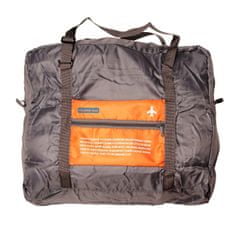 Northix Zložljiva športna torba z vrečko za shranjevanje - oranžna 