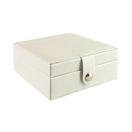 Northix Škatla za nakit 12 x 12 - Bela
