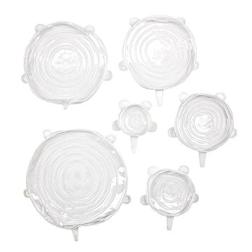 Northix 6x beli silikonski pokrovi