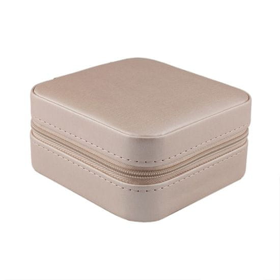 Northix Potovalna škatla 10x10 cm - Roza