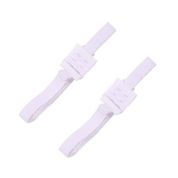 Northix 2x podaljški za nedrček z nizkim hrbtom - beli