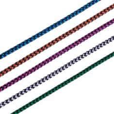 Northix 1 m pleteni 3,5 mm pomožni kabel - srebrn 