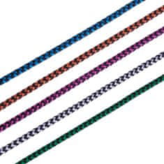 Northix 1m pleten 3,5 mm pomožni kabel - zelen 