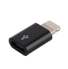 Northix Adapter mikro-USB za Lightning - črn 