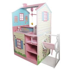 Teamson Olivijin mali svet - Vse v enem 16-18-palčna otroška soba za lutke (roza/modra)