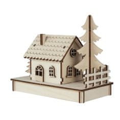 Rayher.	 Lesena sestavljanka, Hiša 1, 3D, 17.5x9.4x14 cm