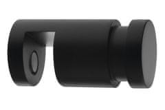 SAPHO Črni mat stenski kopalniški obešalnik - serija ODETTA, dimenzije 20x50x43,5 cm