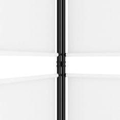 Vidaxl Paravan 4-delni bel 200x200 cm blago