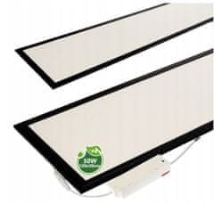 Berge Površinska plošča LED - 30x120 - 50W - črna - nevtralno bela