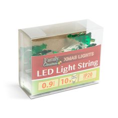Family Christmas LED svetlobni niz na baterije smrečice 10 LED diod 1,2 metra toplo bela 2 x AA