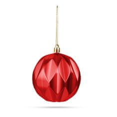 Family Christmas Set božičnih kroglic za na jelko Ø73 mm 6 kosov rdeče