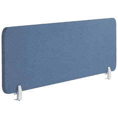 Beliani Razdelilnik za pisalno mizo 130 x 40 cm, modri WALLY