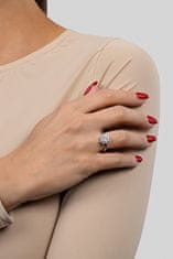 Brilio Silver Čudovit srebrn prstan s cirkoni RI053W (Obseg 50 mm)