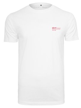 Mister Tee Moška majica z napisom Skrrt bela