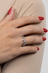 Brilio Silver Očarljiv srebrn prstan s cirkoni RI060W (Obseg 52 mm)