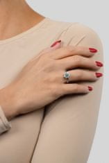 Brilio Silver Čudovit srebrn prstan s cirkoni RI053WG (Obseg 52 mm)