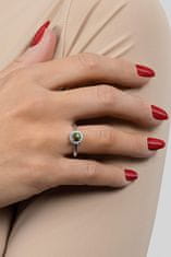Brilio Silver Čudovit srebrn prstan z opalom in cirkoni RI056WBC (Obseg 54 mm)