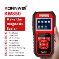 shumee Tester diagnostičnega skenerja Konnwei KW850 OBD2