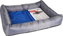 Flamingo Hladilna pasja postelja modra/siva S 50x40x8,5cm