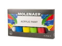 Molenaer Akrilne barve 6 x 75 ml