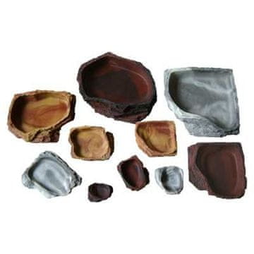 Lucky Reptile Posode za hranjenje in napajanje plazilcev Lucky Granitna posoda, velika približno 15x12x3 cm