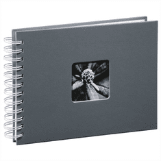 Hama klasični spiralni album FINE ART 24x17 cm, 50 strani, siv, bele strani