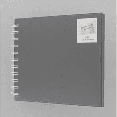 Hama klasični spiralni album FINE ART 18,5x15 cm, 30 strani, črne, bele strani