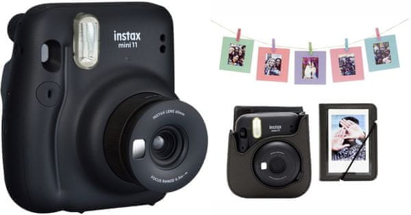 Instax Mini 11 Charcoal Grey + Mini 11 komplet dodatkov